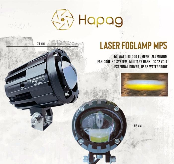 Gambar HAPAG M5 PLUS Lampu Utama dan Kabut Foglamp Mobil LED 100 Watt dari Axeshoppp undefined Tokopedia