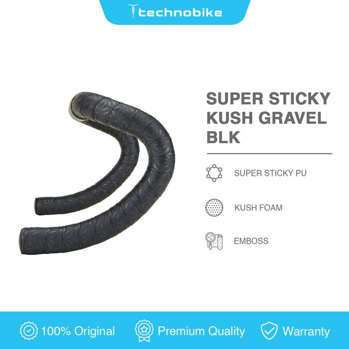 Gambar Bartape Supacaz Super Sticky Kush Gravel Tape Sepeda - Black dari Technobike undefined Tokopedia