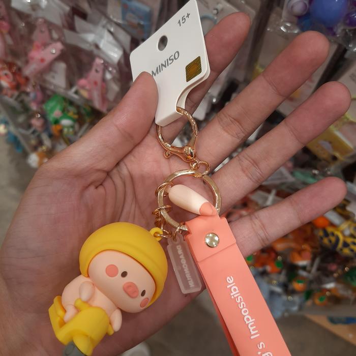 Gambar miniso x dragon run figure gantungan kunci/gantungan tas/limited - pig 3 dari Minishoping Labiqa undefined Tokopedia