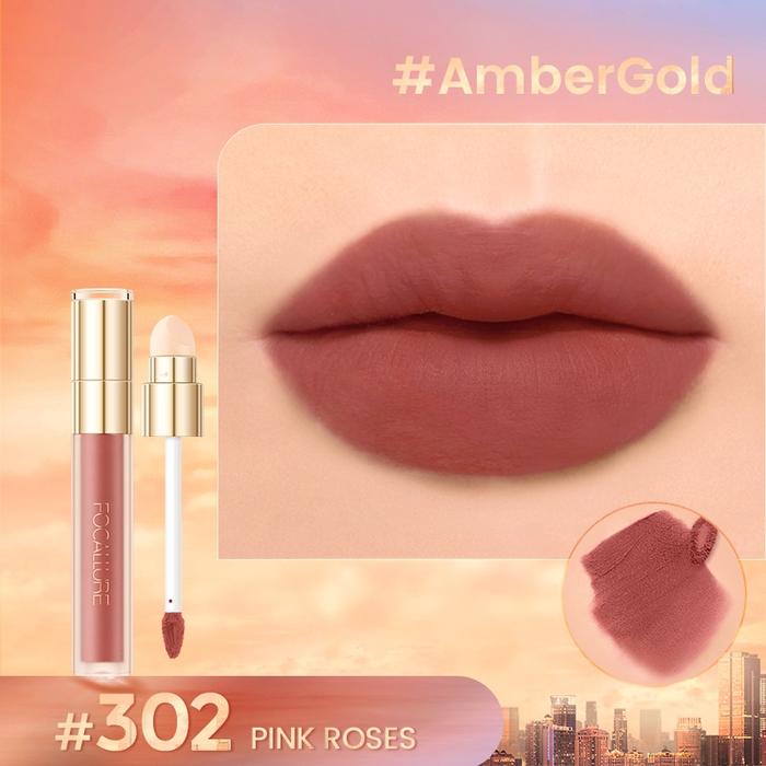 Gambar FOCALLURE#AmberGold Velvet Matte Lip Clay 2 in 1 Multiuse Sponge FA210 - 302 dari FOCALLURE STORE_NEW undefined Tokopedia