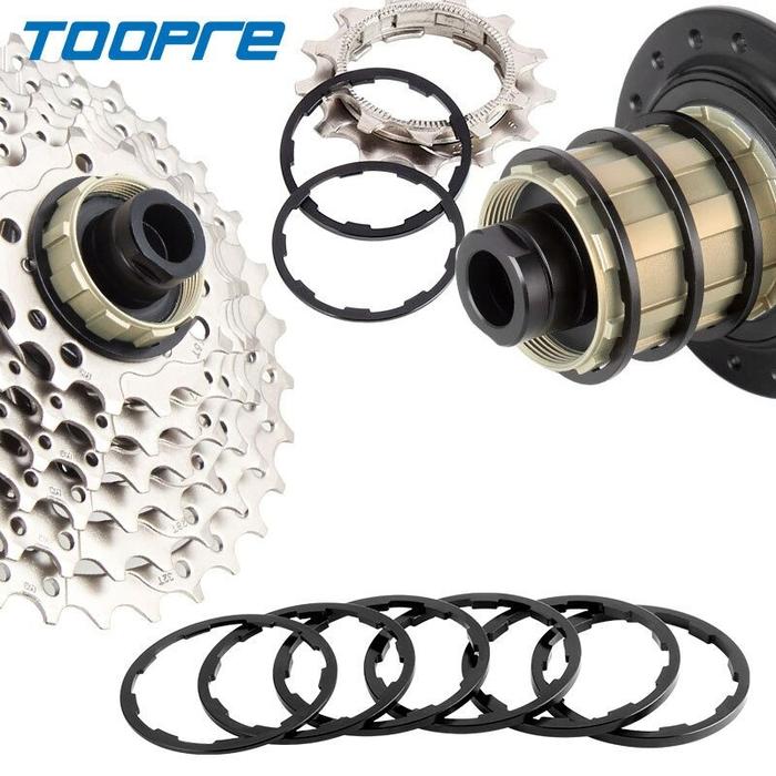 Gambar Toopre Ring Spacer Freehub Free Hub Ganjelan Sprocket Cassette Sepeda - 1mm dari vesantra undefined Tokopedia