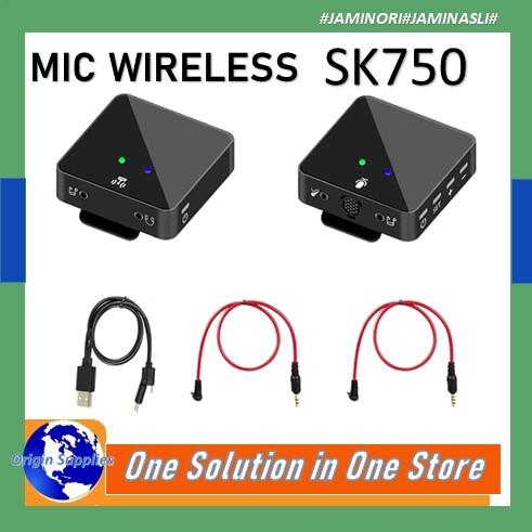 Gambar Wireless Clip-on Microphone SK750 Dual Mini Mic for Camera Smartphone - PAKET A dari OriginSupplies undefined Tokopedia