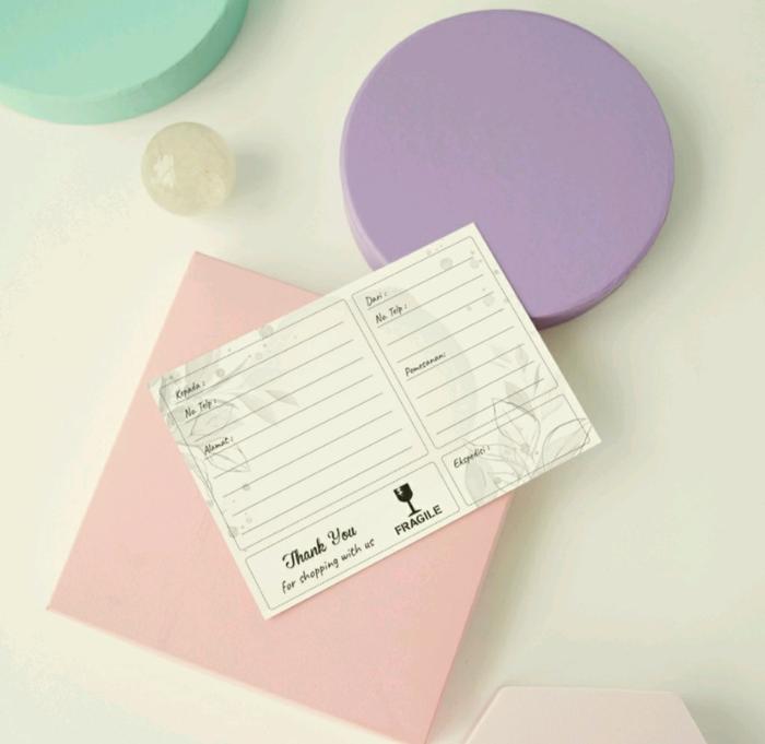 Gambar STIKER ALAMAT / LABEL PENGIRIMAN PART 1 - SMAT5 dari Cetak_Label undefined Tokopedia