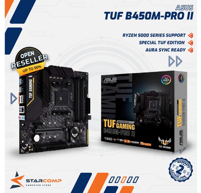 Gambar Motherboard Asus TUF Gaming B450M PRO II AMD AM4 DDR4 B450 Mainboard dari Starcomp Origin undefined Tokopedia