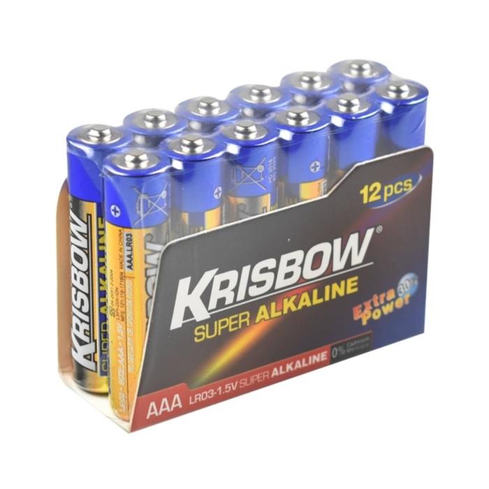 Gambar Krisbow Ultra Premium AA AAA 12pcs Battery A2 A3 Box Baterai 12 Pcs - Tanpa Casing, AAA dari SteampowFIN undefined Tokopedia