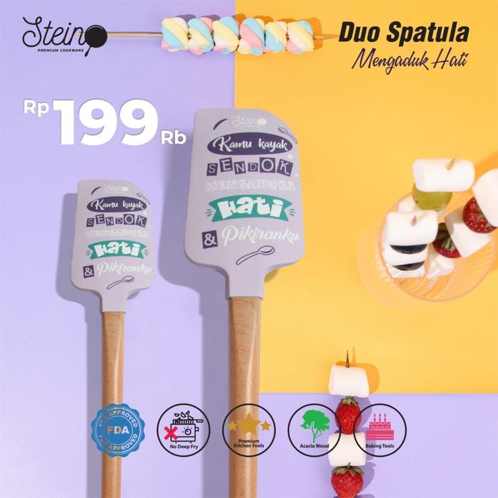 Gambar Stein Cookware Donut / Fryday Set Spatula Sutil Baking - Mengaduk Hati dari amac electronic store undefined Tokopedia