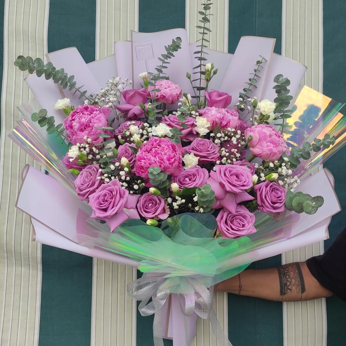 Gambar Handbouquet Peony / Buket Peony ( Buket Jakarta) - Peony - 3 dari 3rd florist undefined Tokopedia