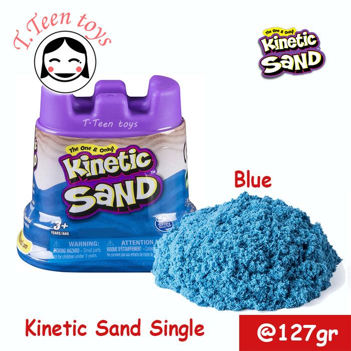 Gambar Pasir Kinetik Kinetic Sand Single 127 gr Mainan Edukasi - Blue dari T.teen Toys undefined Tokopedia