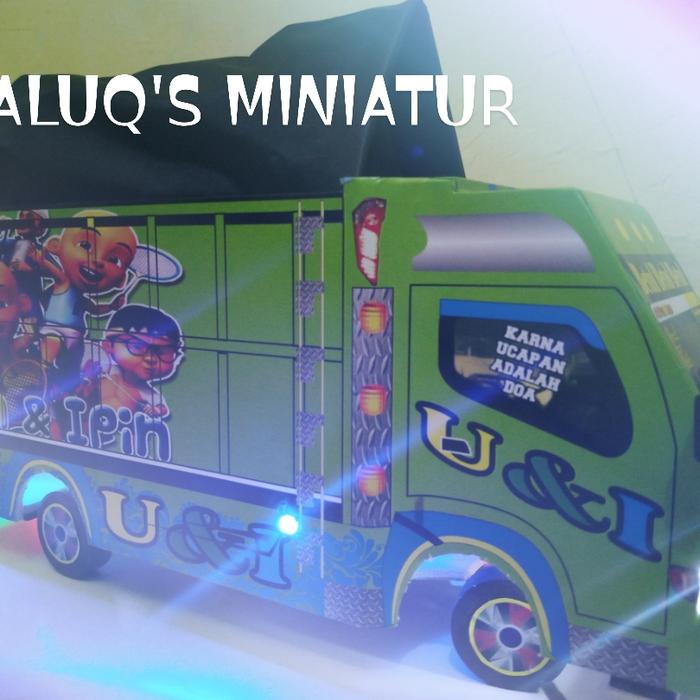 Gambar promo mainan miniatur truk oleng desain terbaru - UPIN IPIN L+T dari badulolshop_NEW undefined Tokopedia