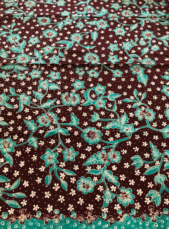 Gambar Kain batik tulis lasem coklat hijau cantik dari Batik Amiri undefined Tokopedia
