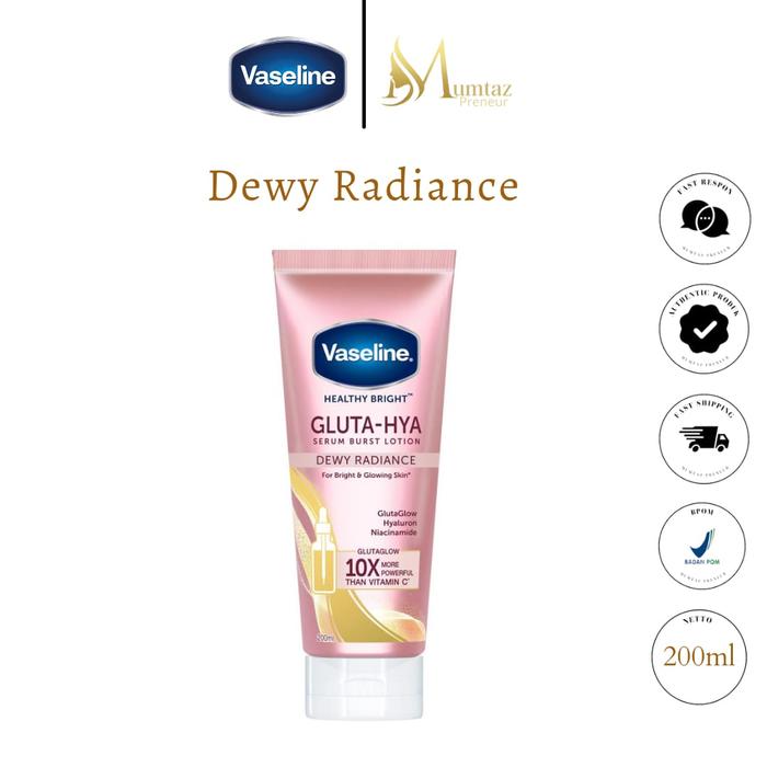 Gambar VASELINE HEALTHY BRIGHT GLUTA-HYA SERUM LOTION LOTION BADAN 200ML - PINK DEWY dari mumtaz_srpreneur undefined Tokopedia