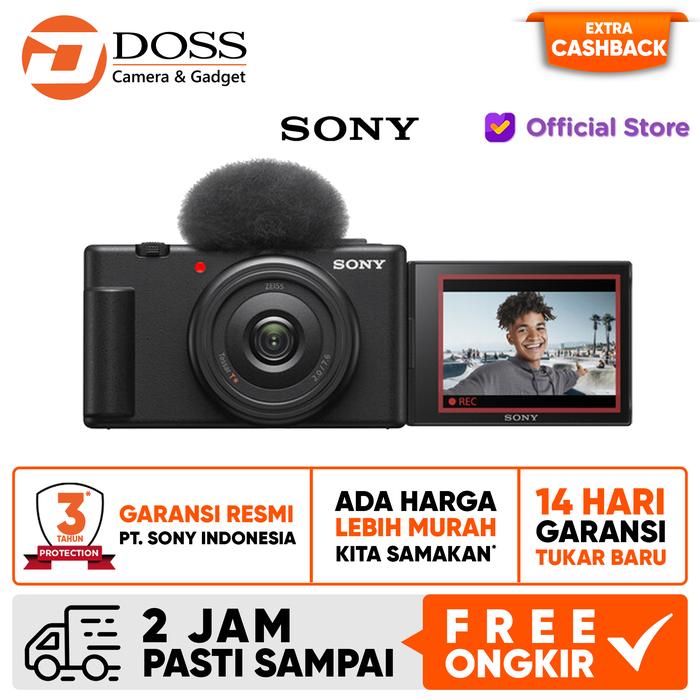 Gambar Sony ZV-1F Sony ZV1F Z V1F Kamera Vlogging - Black dari Doss Bandung Kota Bandung Tokopedia