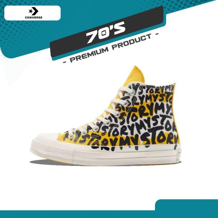Sepatu Converse Chuck Taylor 70's High My Story Egret Premium Unisex 38  di Zoneshopinc Tokopedia