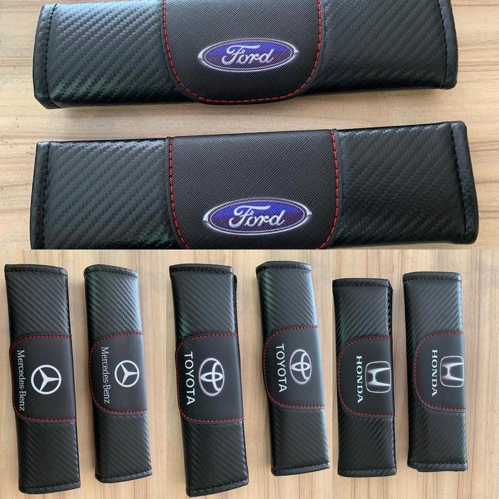 Gambar Sarung Cover Sabuk Pengaman Seat Belt Logo Merk Mobil (2pcs) - Toyota dari Jakarta Autozone undefined Tokopedia