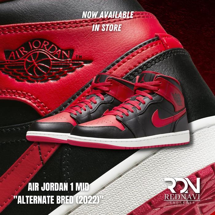 Nike Air Jordan Mid Alternate Bred 2022 Original