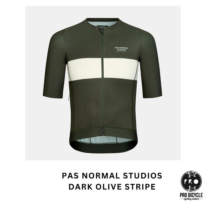 Gambar PAS NORMAL STUDIOS - Solitude Jersey - Dark Olive Stripe - S dari PROBICYCLE undefined Tokopedia