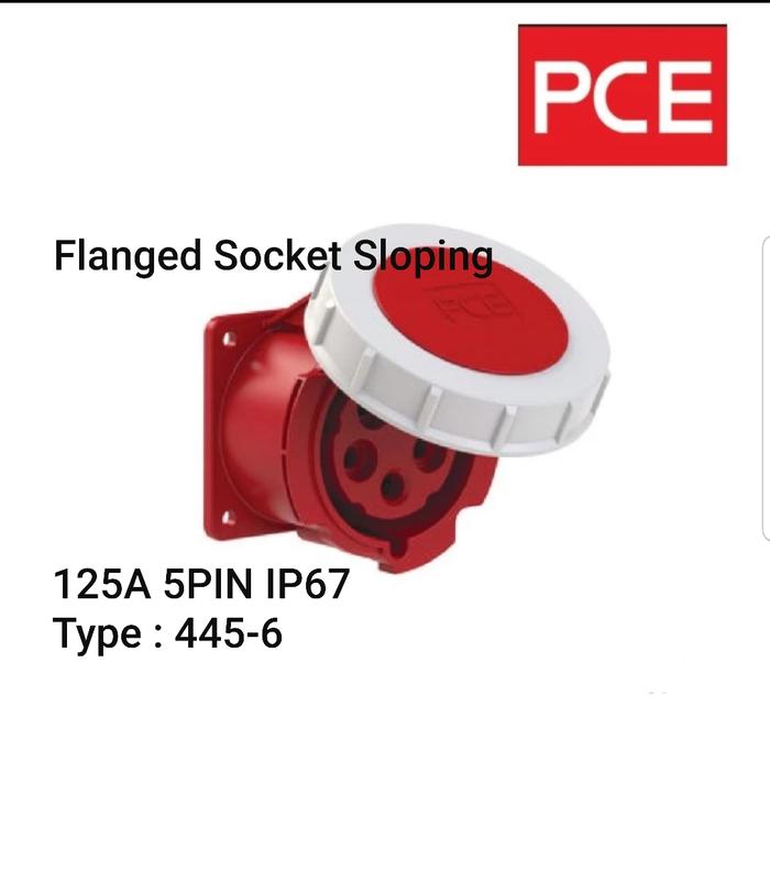 Gambar PCE Flange Socket Industrial 125A IP67 4PIN or 5PIN , PCE - 5PIN IP67 dari SerrafimStore undefined Tokopedia