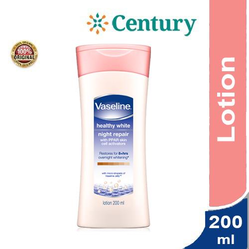 Gambar VASELINE HEALTHY WHITE NIGHT REPAIR 200ML / HAND BODY MALAM dari Century Healthcare Express undefined Tokopedia