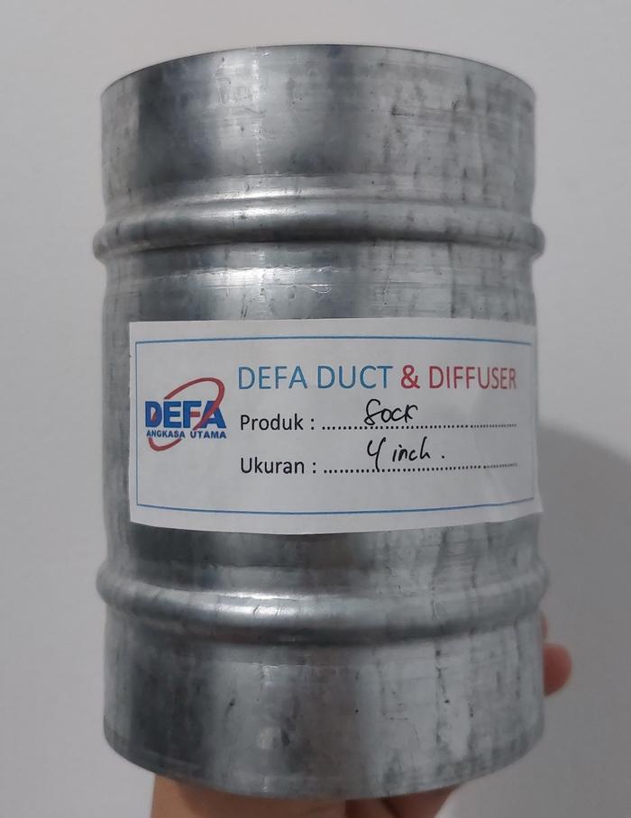 Gambar PAKET Selang Flexible Duct Metalizing + Sok Ducting 4/6/8 inch - 4inch, 5meter dari DEFATEKNIK undefined Tokopedia