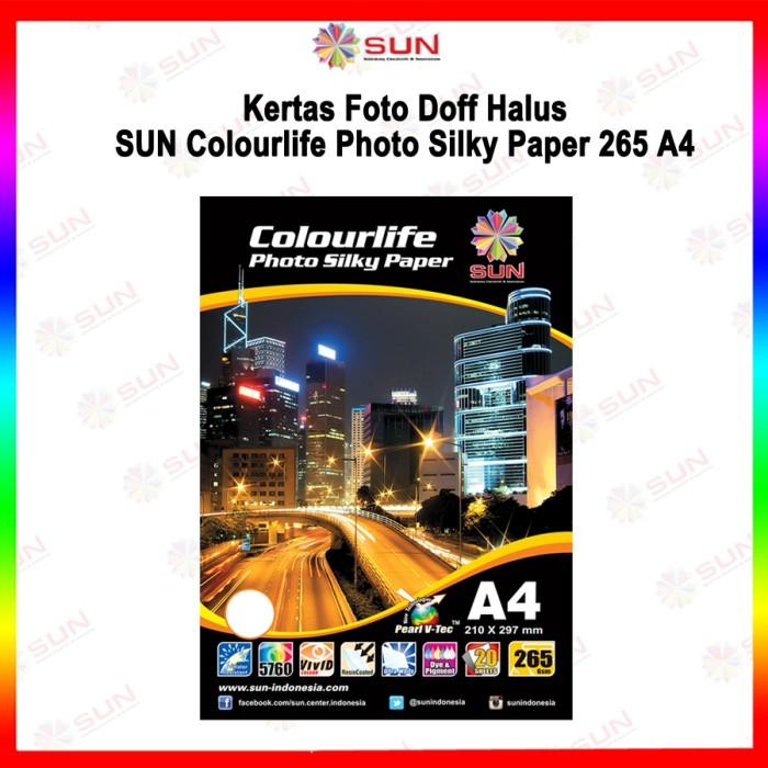 Gambar Kertas Foto Silky Doff A4 - Colourlife Photo Silky A4 200,265 gsm - Backprint 265g, Surabaya dari Sun Indonesia undefined Tokopedia