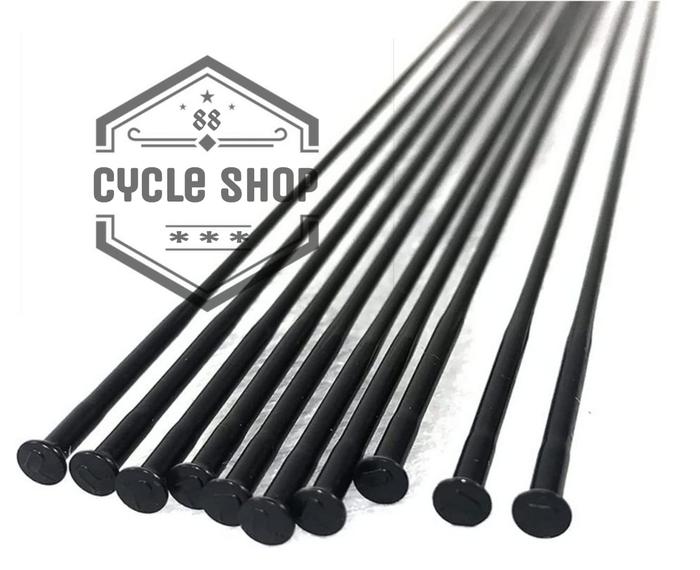 10 Fahrrad Speichen Set - Edelstahl 14G Für Laufradbau