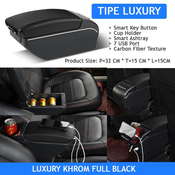 Gambar Armrest Agya Sandaran Tangan Agya Console Box Ayla Luxury Arm Rest - Khrom Black dari Tokonya Ihsan undefined Tokopedia