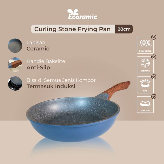 Gambar Ecoramic Curling Stone - 24cm WokPan dari TOKEBI Official undefined 5 Tokopedia