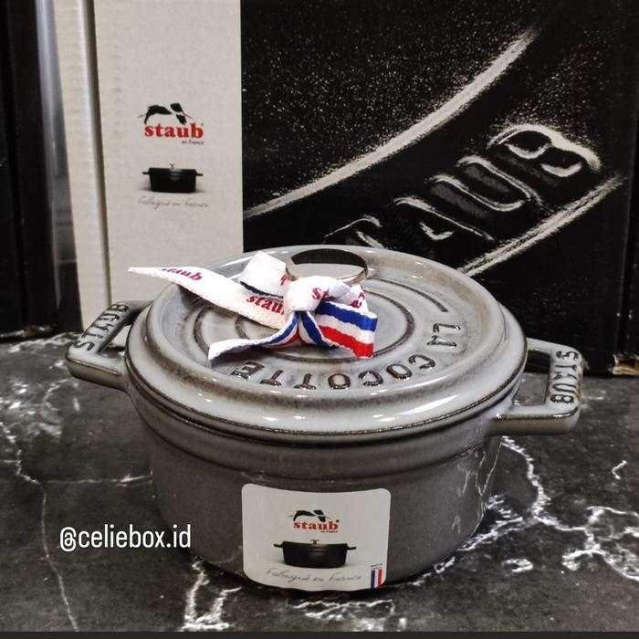 Gambar Staub original CAST IRON ROUND 10cm / MINI POT 10cm - Grey dari Celiebox undefined Tokopedia