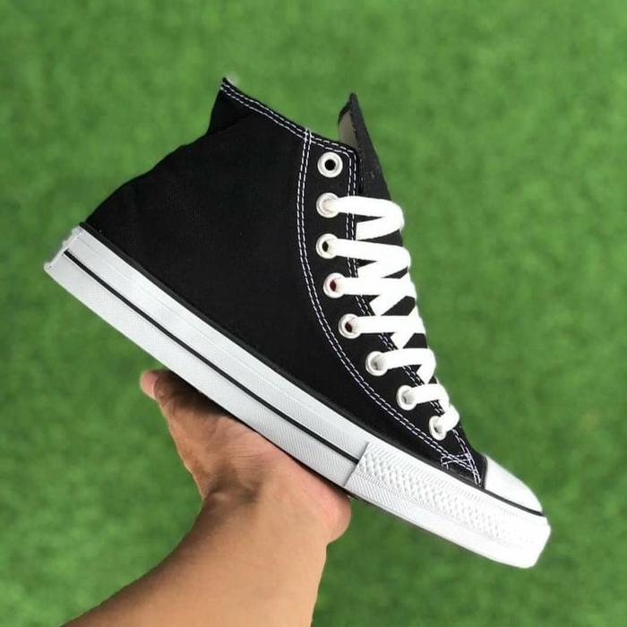Jual Sepatu Pria Converse Klasik Black High Hitam, 36 Kota