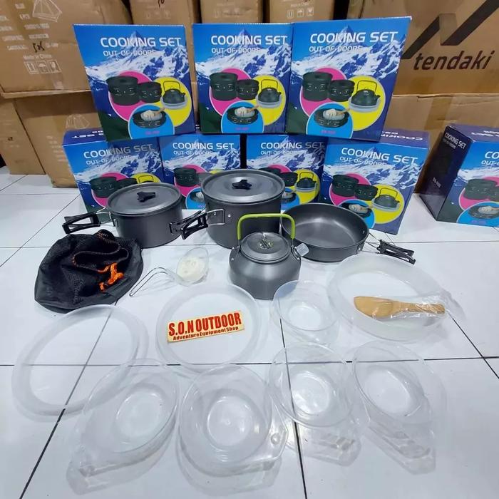 Gambar cooking set ds 500 cookingset ds500 nisting panci nesting camping 4 dari TENDAKI JAKARTA RAYA SON OUTDOOR undefined Tokopedia