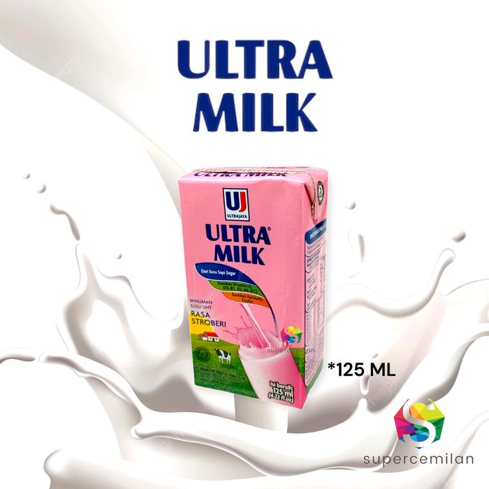 Gambar Ultra Milk MINI 125 ML Susu UHT Cokelat / Strawberry - Strawberry_MINI dari Surga Cemilan undefined Tokopedia
