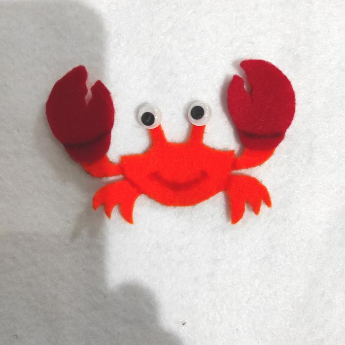 Gambar Hiasan Kerajinan Tangan Bentuk Hewan dari Kain Flanel (2) - Udang dari Terubo Shop undefined 3 Tokopedia