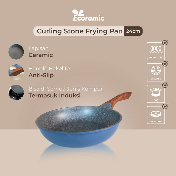 Gambar Ecoramic Curling Stone - 24cm FryPan dari TOKEBI Official undefined Tokopedia