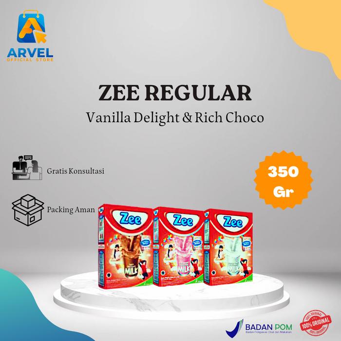 Gambar Susu zee regular 350g untuk pertumbuhan anak usia 3-12th - Swizz Chocolate dari Apotek Arvel Farma undefined Tokopedia
