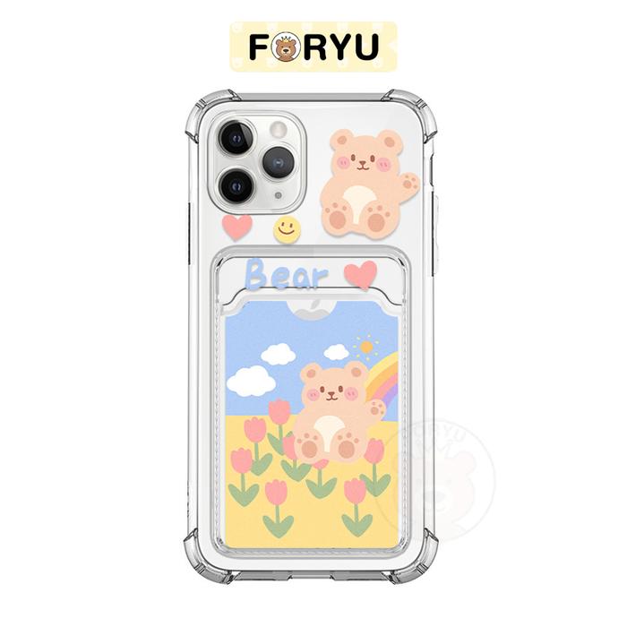 Gambar Foryu Photocard Phone Case 2 in 1 Slot Card Case SERI 12/13 Pro Max - Bear, iP 13Pro dari foryu.indonesia undefined Tokopedia