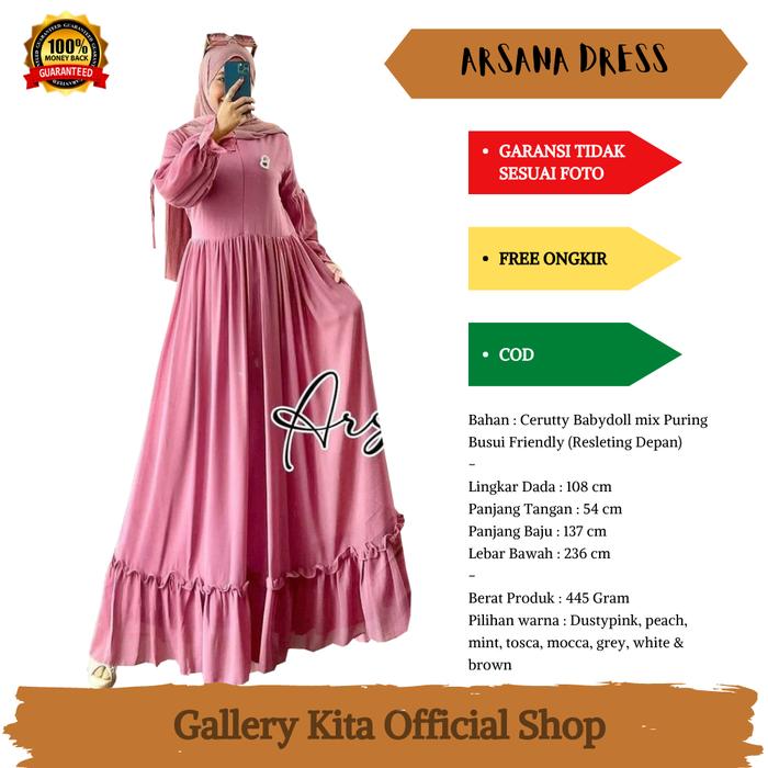 Jual Maxi dress gamis pesta wanita muslim terbaru Peach Kota
