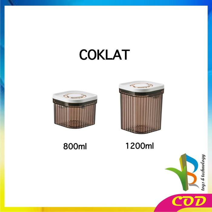 Gambar [COD] RB C763 Kotak Susu Bubuk Bayi Container Tempat Wadah Susu - COKLAT, 800ML dari RB TOYS AND TECHNOLOGY undefined Tokopedia