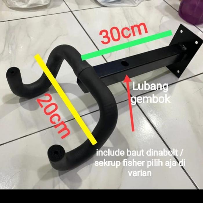 Gambar gantungan sepeda tempel dinding - -+25Cm, Sekrup dari MzL15 undefined Tokopedia