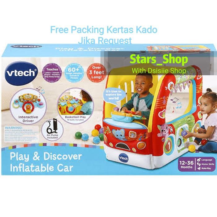 Jual Vtech Play Discover Inflatable Car Original Mainan Balon