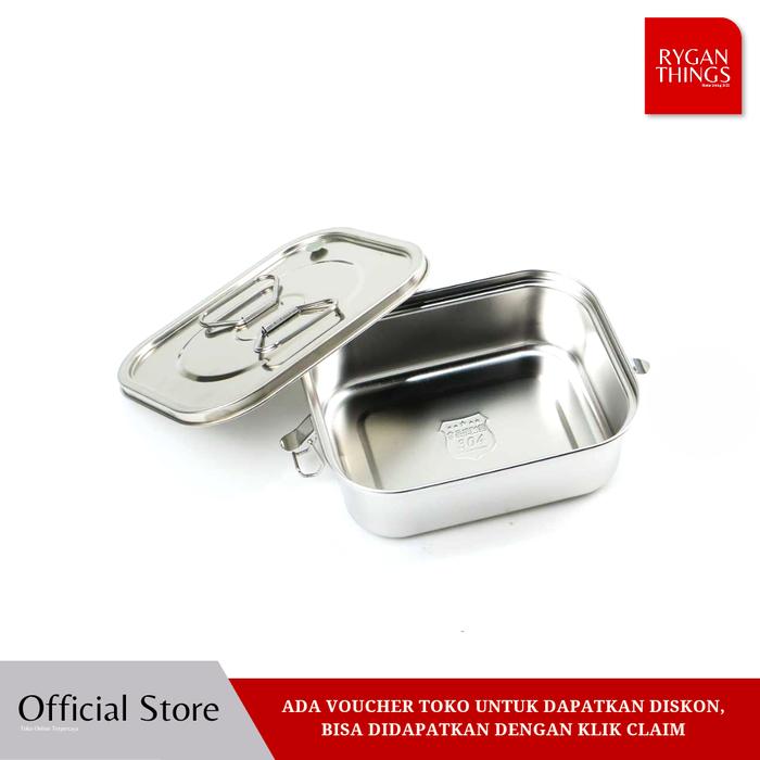 Gambar Kotak Makan Bento Lunch Box Stainless Steel 3 & 1 Compartment - 1 Compartment dari ryganthings undefined Tokopedia