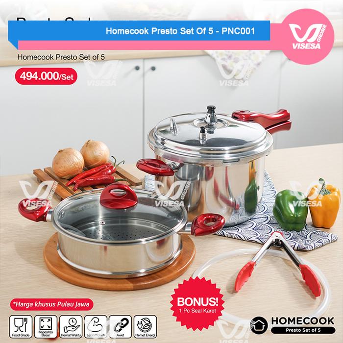 Gambar PANCI PRESTO HOMECOOK SET OF 5 - PNC001 dari Visesa Grosir_NEW undefined Tokopedia