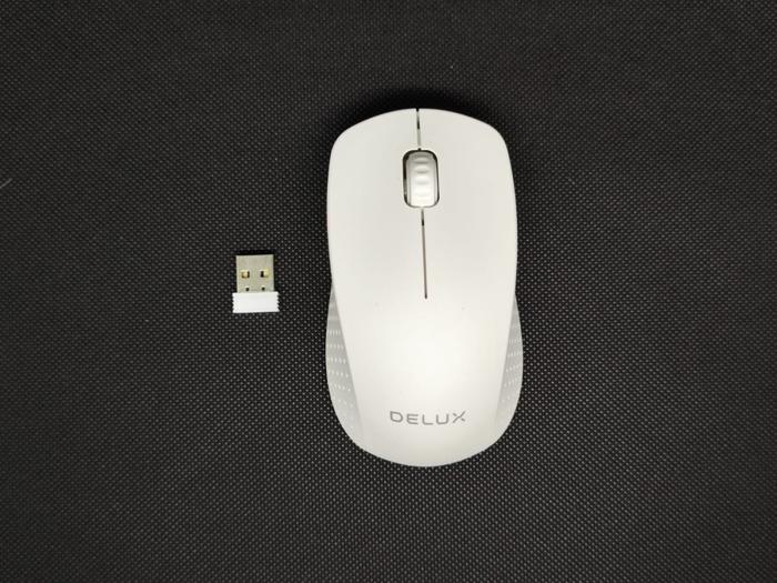 Gambar Mouse DELUX DLM-136 Wireless Dove Dus Mika - M139GX White dari YOUNGS COMPUTER undefined Tokopedia