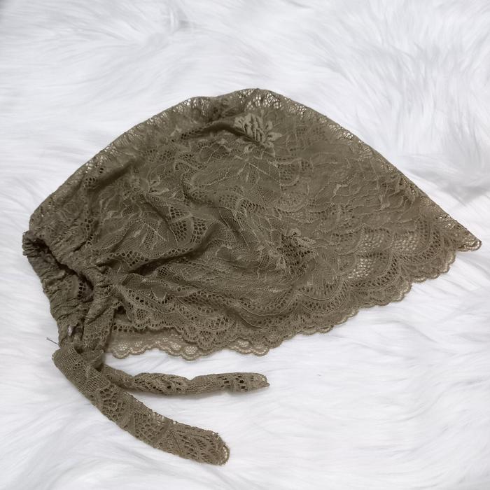 Gambar ciput renda brukat inner brokat | LARISS MURAH - Hijau Softel dari El-Ghazie Fashion undefined Tokopedia