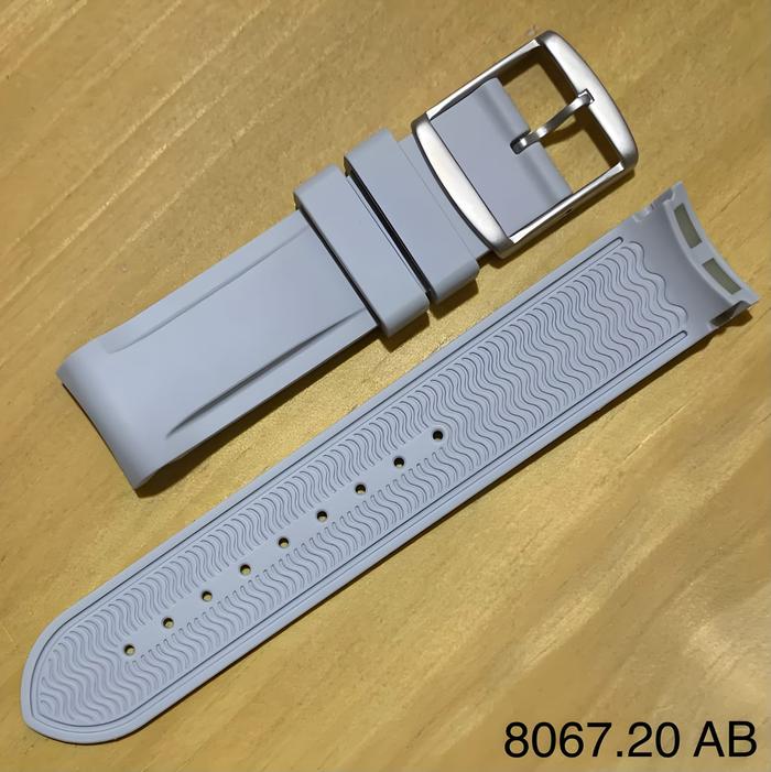 Gambar Tali Jam Tangan 20 MM Rubber Strap Curve Tali Jam Curved End 8067.20 - 8067.20 AB dari Watch Band N strap undefined Tokopedia