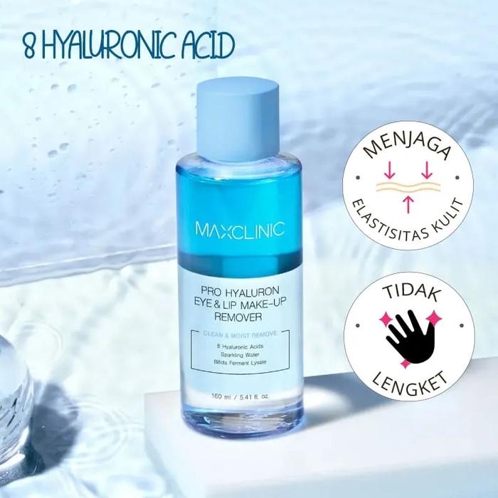 Gambar Maxclinic Pro Hyaluron Eye and Lip Makeup Remover 160 ml dari Divianshop undefined Tokopedia