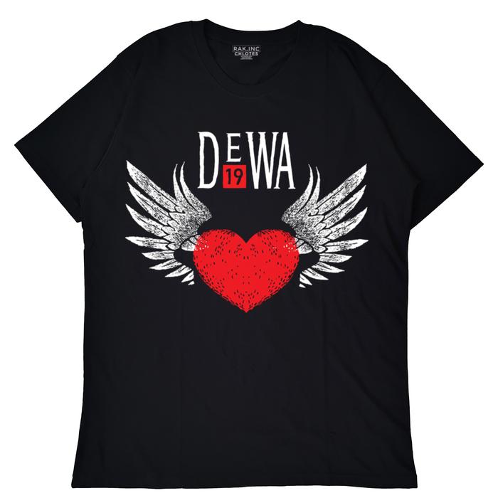 Gambar Baju Hitam Pria Kaos Band DEWA 19 LOGO / T-Shirt Musik Dewa - S dari RAK.INC CHLOTES undefined Tokopedia
