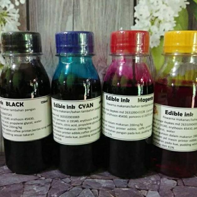 Gambar Tinta edible set 4 warna @100ml - CMYK, 100ml dari Heritage_id undefined Tokopedia