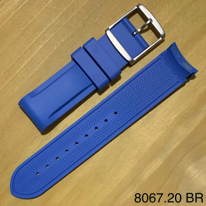 Gambar Tali Jam Tangan 20 MM Rubber Strap Curve Tali Jam Curved End 8067.20 - 8067.20 BR dari Watch Band N strap undefined Tokopedia