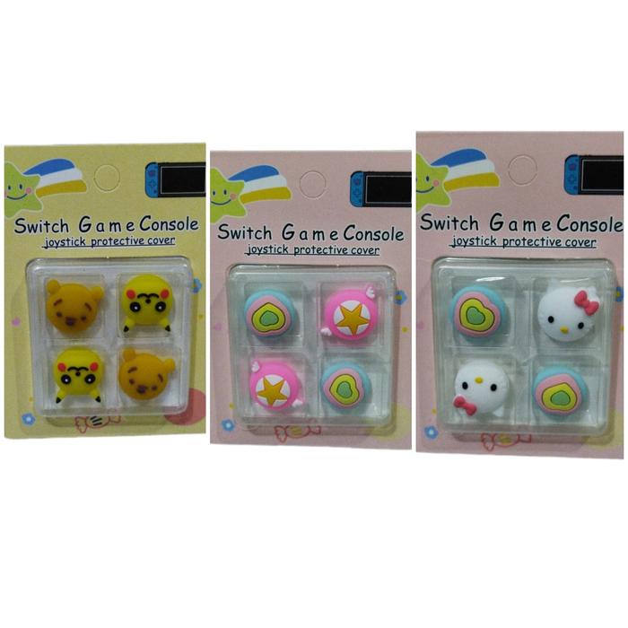 Jual Thumb Grip Caps Hello Kitty Rainbow for Nintendo Switch