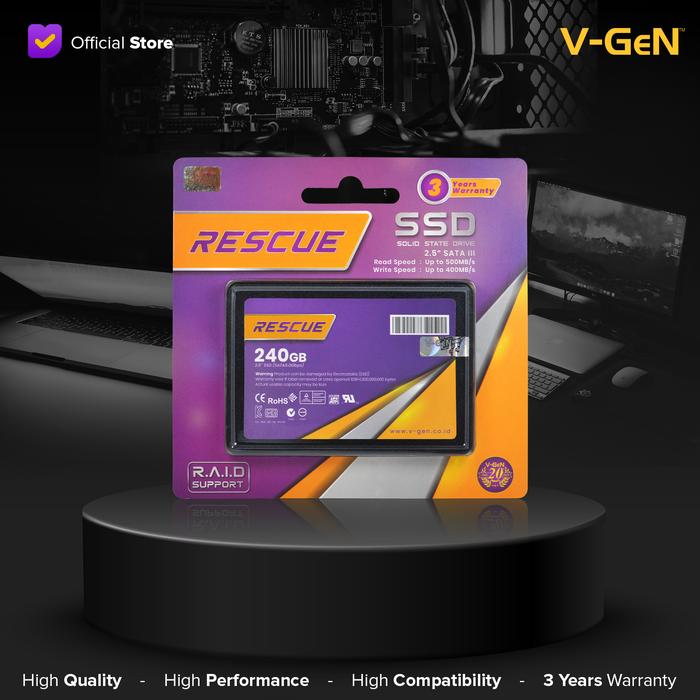 Gambar V-GeN SSD 256GB SATA 3 Solid State Drive 256 GB Vgen SATA3 2.5" 240gb - Rescue 240gb dari Semua V-GeN undefined Tokopedia